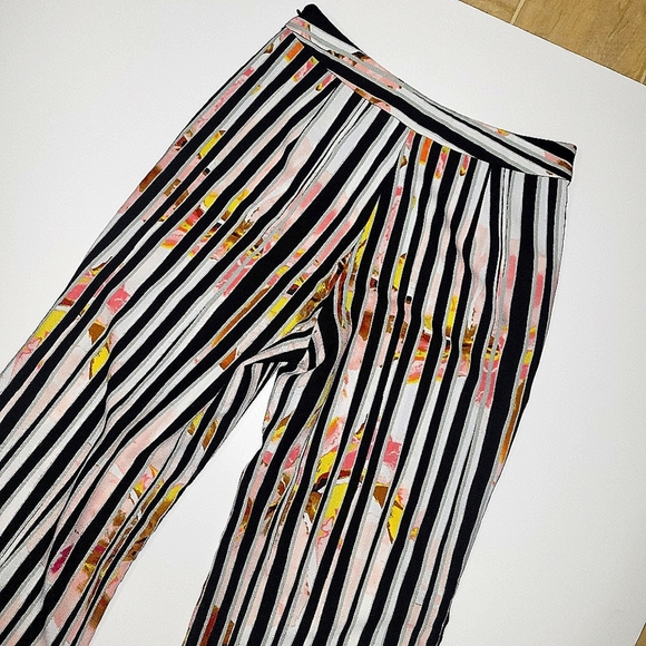 Palazzo BISOU BISOU flowy Flare pants size XS - Picture 9 of 11